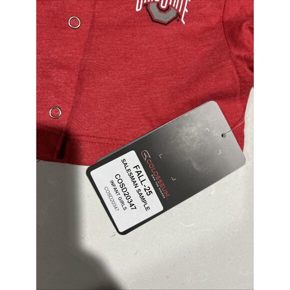 NEW Ohio State Buckeyes OSU Colosseum Dress Cardigan Outfit Infant Girl 6-12 Mo - Picture 8 of 9